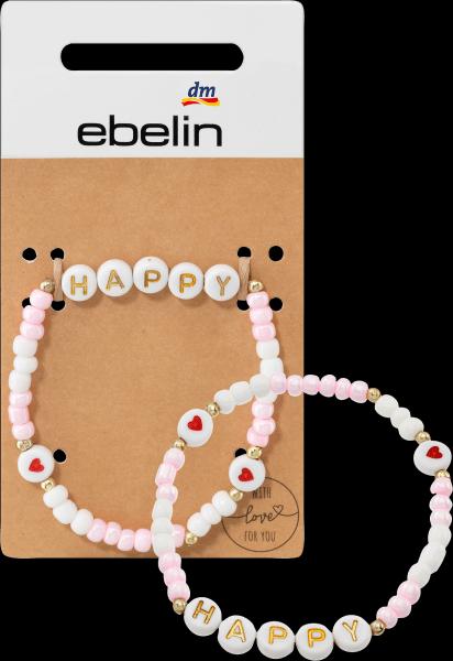 Produktbild dm ebelin Armband mit Schriftzug HAPPY