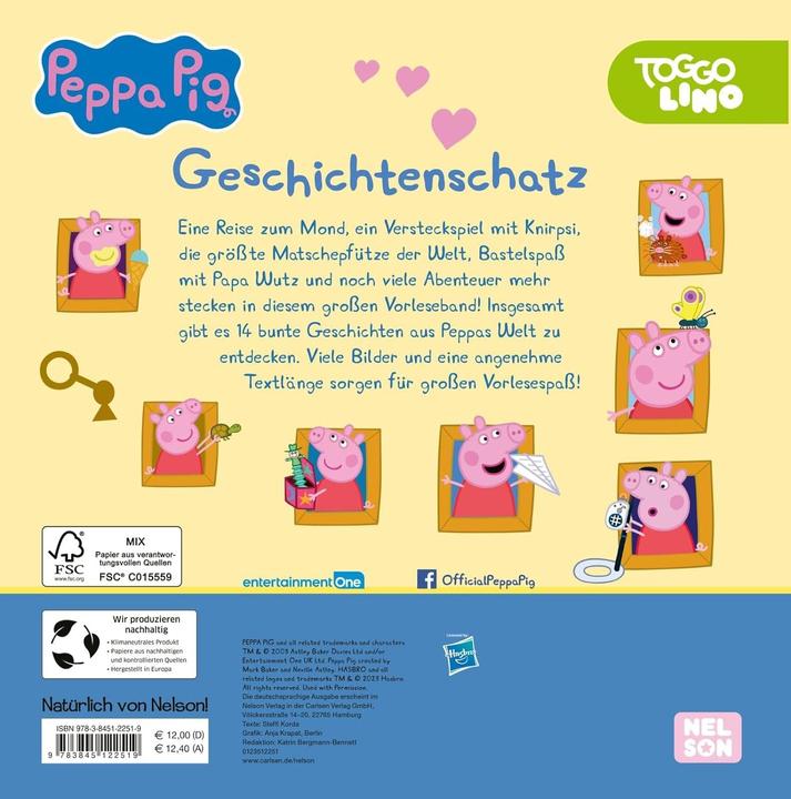Immagine prodotto Peppa Pig - Geschichtenschatz (Tedesco, Maiale di Peppa, 2023)