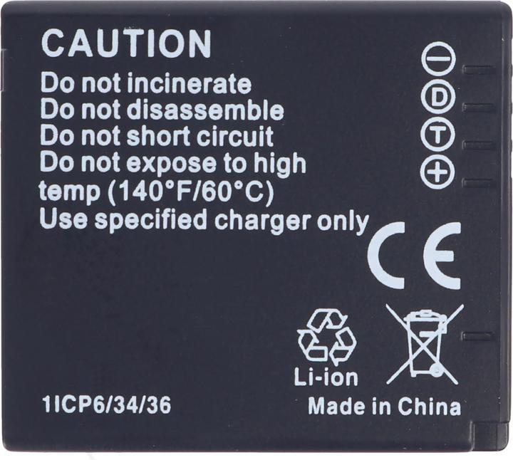 Image du produit Panasonic Batterie DMW-BCF10, DMW-BCF10E, BCF-10, CGA-S/106C,, CGA-S106C (Batterie de l'appareil photo)