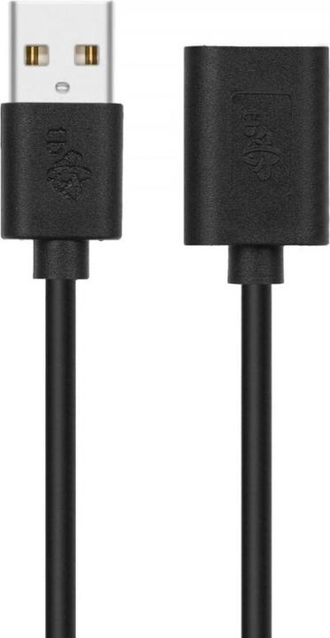Produktbild Verlängerungskabel USB AM-AF 1,8 m schwarz (1.80 m, USB 2.0)