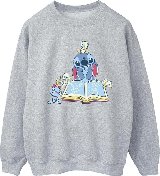 Disney Lilo & Stitch Reading A Book Sweatshirt (XXL)