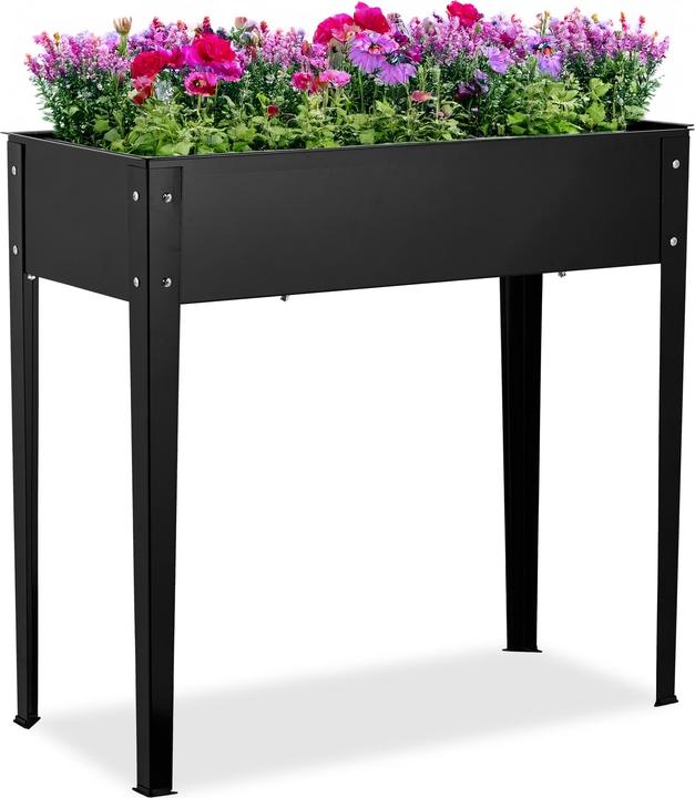 Actual product image Relaxdays Schwarzes Hochbeet aus Metall
