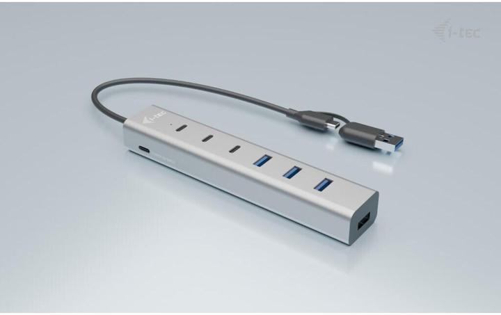 Immagine prodotto i-tec Cahubmetal7 (USB-C, USB-A, 7 Porti)