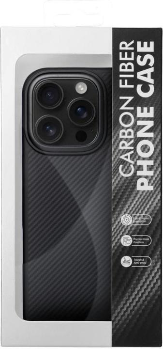 Immagine prodotto OEM Back panel cover Carbon Elite Mag Cover compatible with MagSafe for IPHONE 15 PRO black (Apple iPhone 15 Pro)