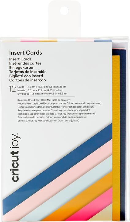 Cricut Carte vierge Joy Gold/Gris clair/Bleu foncé, 12 pièces (12 pcs)