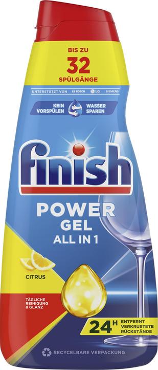 Productafbeelding Finish Power Gel Citrus (Vloeistof, 32 Wascycli)