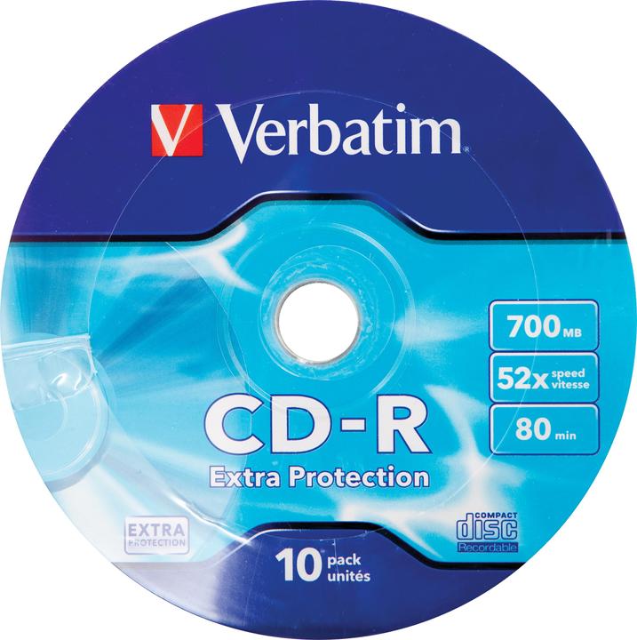 Actual product image Verbatim 10 x CD-R 700MB (80 min) 52x (10 x)