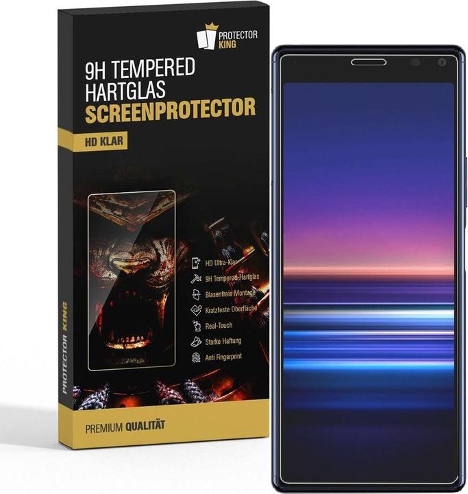 Produktbild Protectorking 1x echtes Tempered 9H Panzerhartglas 3D KLAR (1 Stück, Sony Xperia 8)