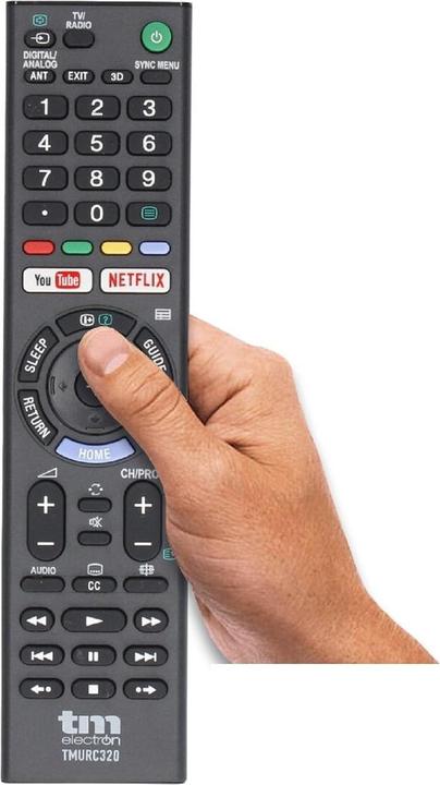 Produktbild TM Electron Sony Universal Fernbedienung Schwarz (Universal Fernbedienung, Infrarot)