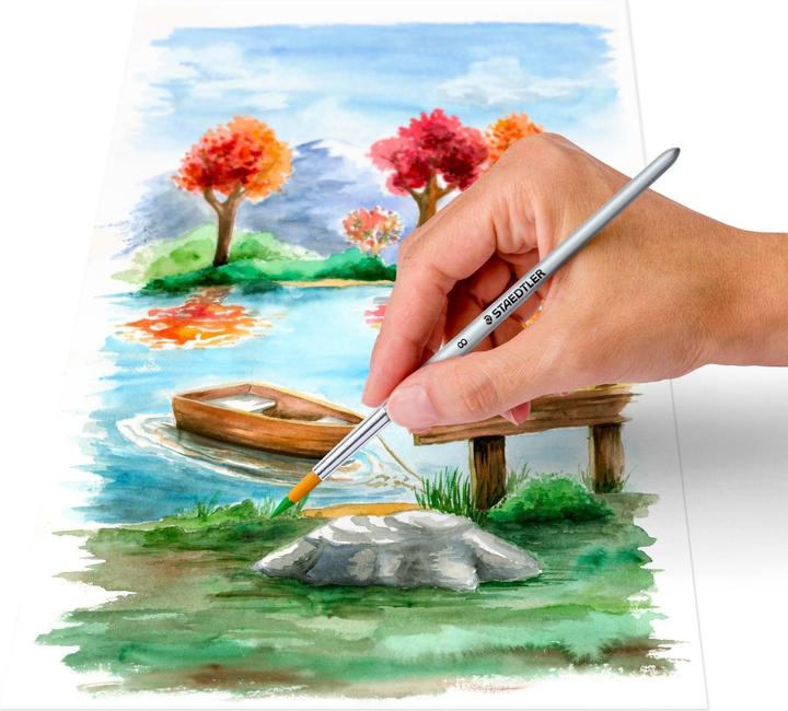 Actual product image Staedtler 8880 Watercolour paint cardboard box with 24 pieces, assorted (24 colours, 12 ml)