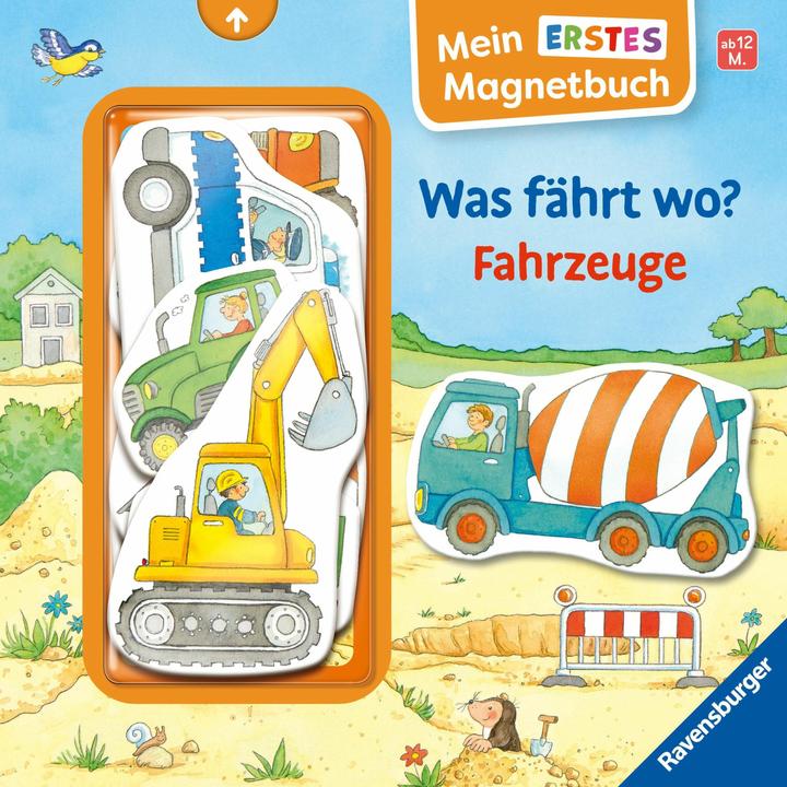 Produktbild Ravensburger Mein erstes Magnetbuch: Was fährt wo? Fahrzeuge - Magnet-Spielbuch ab 12 Monaten, Kinderbuch ab 1 (Deutsch)
