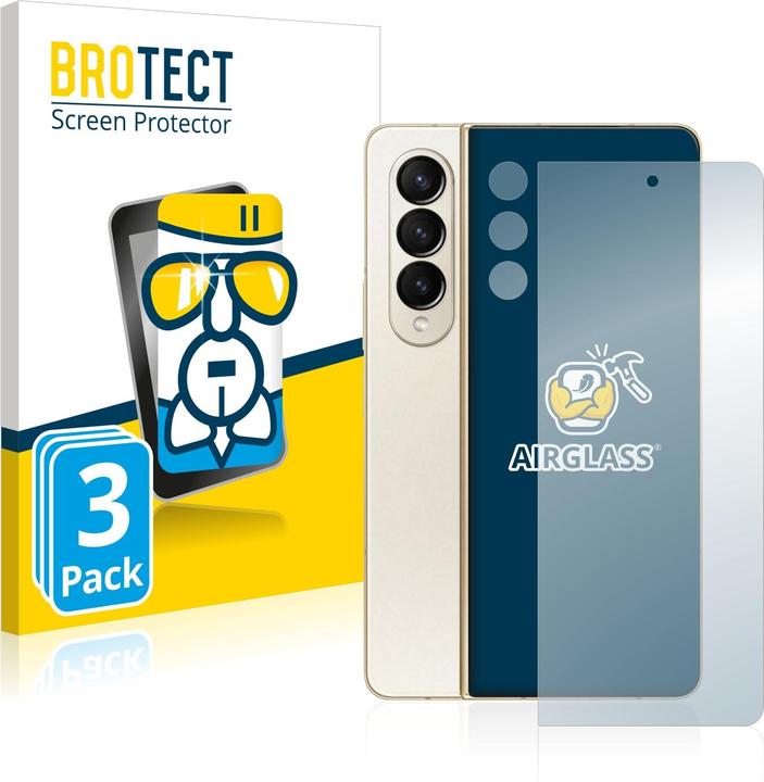 Produktbild BROTECT AirGlass Panzerglasfolie (3 Stück, Samsung Galaxy Z Fold4)
