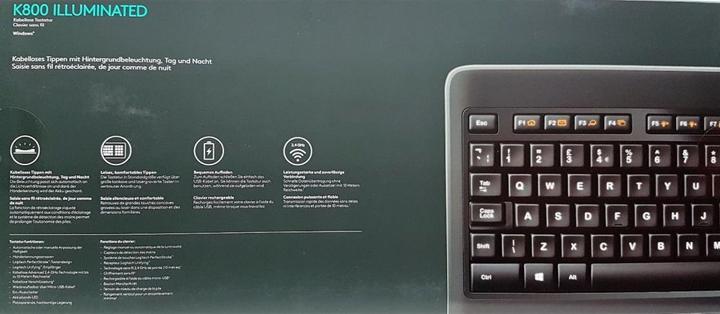 Actual product image Logitech K800 (DE, Wireless)