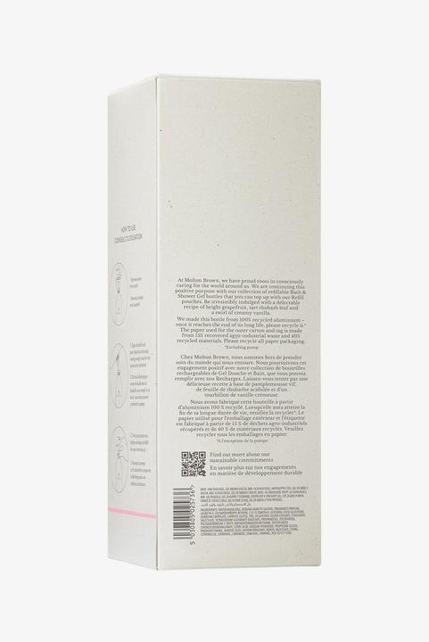 Immagine prodotto Molton Brown Delizioso gel bagno e doccia in bottiglia infinita al rabarbaro e alla rosa (400 ml)