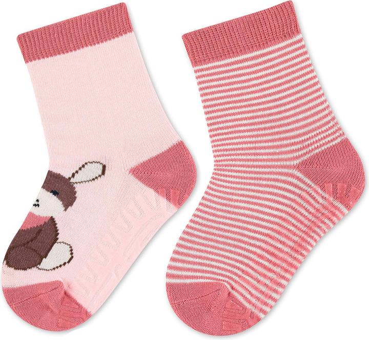 Sterntaler Antirutsch-Socken Emmi Girl 2er Set Rosa Gr. 21/22 (2er Pack, 21 - 22)