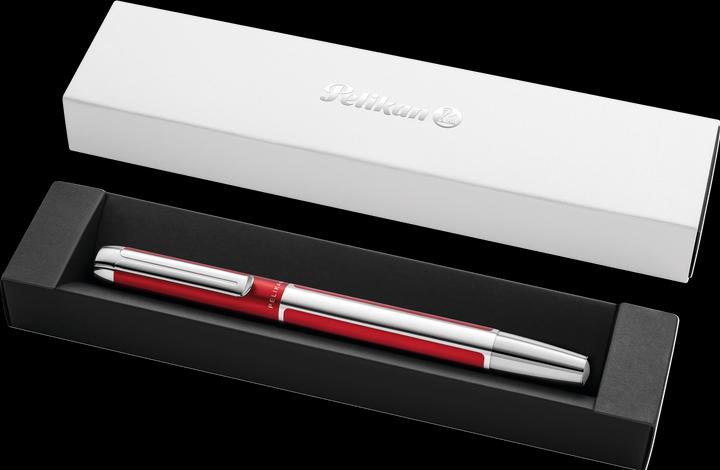 Produktbild Pelikan Roller PURA R40 Bordeaux Geschenkbox (Silber, Bordeaux, 1 x)
