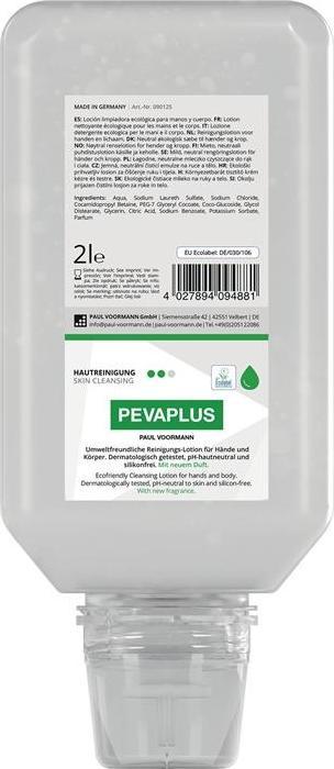 Vormann Pevaplus 2l Softflasche Reinigungslotion Handreiniger, ph-hautneutral (Seifenlotion, 2000 ml)