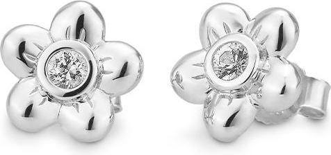 Breuning Ohrschmuck - E.Safir Weiss (750/18 K Gold)