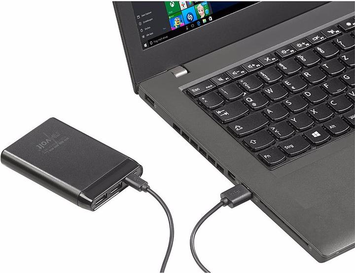 Produktbild Revolt Powerbank im Kreditkarten-Format (5000 mAh, 12 W, 18.50 Wh)