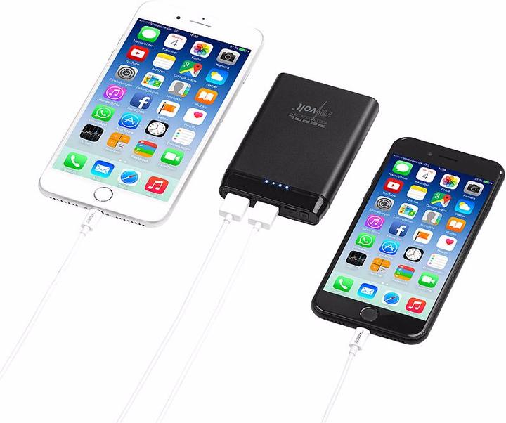 Produktbild Revolt Powerbank im Kreditkarten-Format (5000 mAh, 12 W, 18.50 Wh)