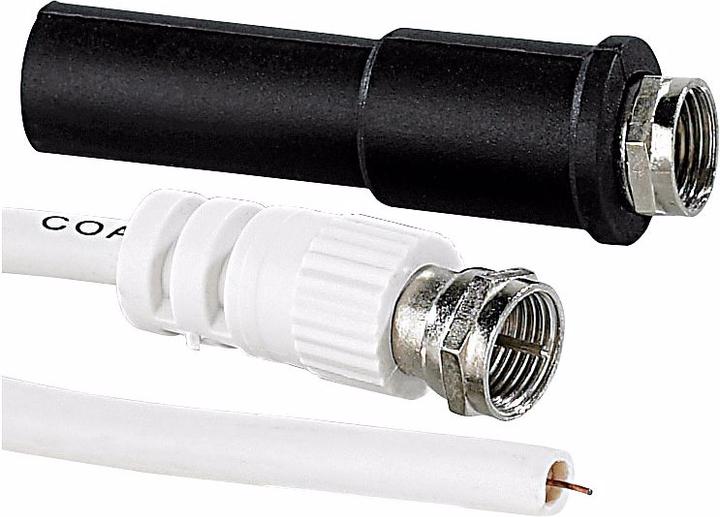 Produktbild EsoSAT Sat-Anschluss-Set mit zuschneidbarem Kabel und 2 F-Steckern (Antennenkabel)