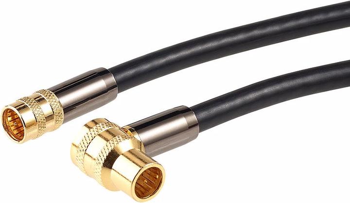 Image du produit Auvisio Câble d'antenne satellite HDTV avec fiche coudée F & blindage 4x (105 dB, Câble d'antenne)
