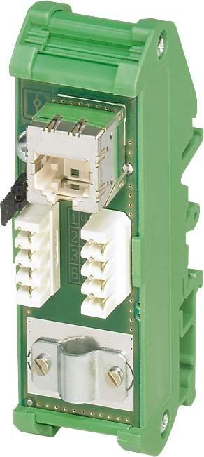 Produktbild Phoenix Contact Patch Panel 2 Sockets CAT5e DIN Rail