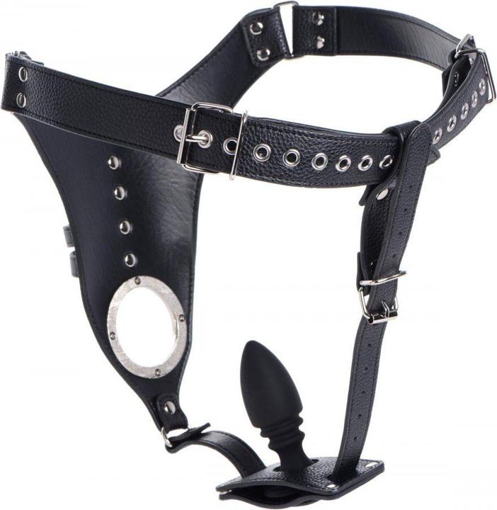 Produktbild XR Brands Penis Chastity Belt With Silicone Anal Plug