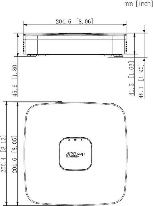 Actual product image Dahua NET VIDEO RECORDER 8CH/NVR4108-EI (Network Video Recorder (NVR))
