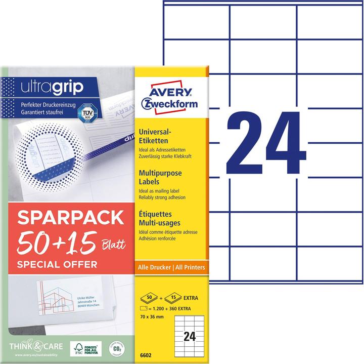 Produktbild Avery Universal-Etiketten