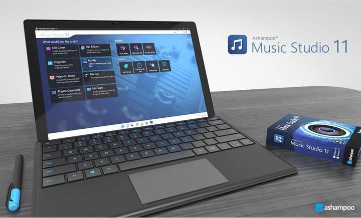 Produktbild Ashampoo Music Studio 11 ESD, Vollversion, 1 PC, Lizenzform: ESD (1 User, unbegrenzt)