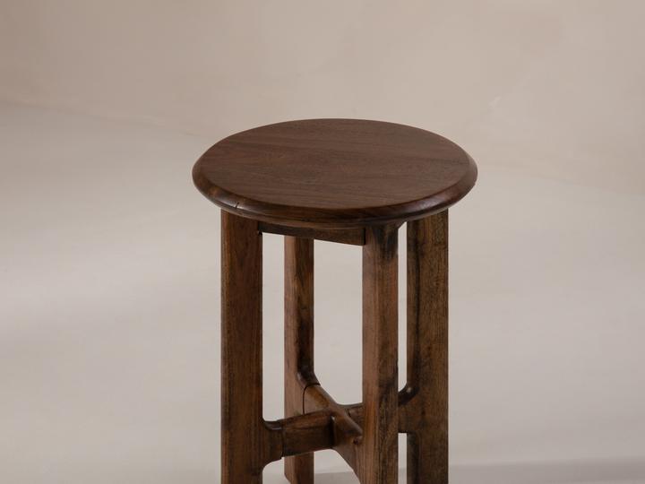 Image du produit Micadoni Table Basse, "Bia", Marron Clair, 35x35x50 (50 x 35 x 35 cm)