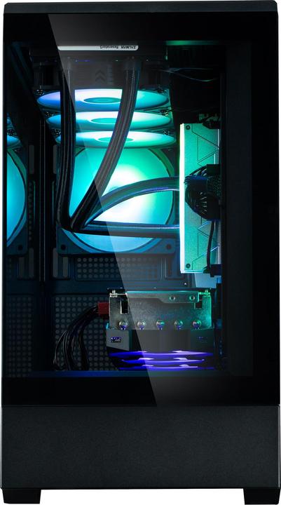 Produktbild Zalman GHE P30 micro-ATX Geh??use Tempered Glass Panoramic View - Schwarz/White (mATX, Mini-ITX)