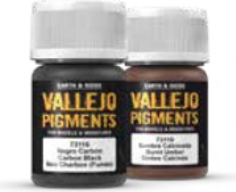 Produktbild Vallejo Pigmente (Schwarz, Braun, Bronze, 350 ml)