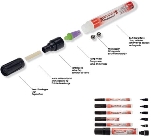Produktbild Schmincke AERO COLOR Liner - Leerstift