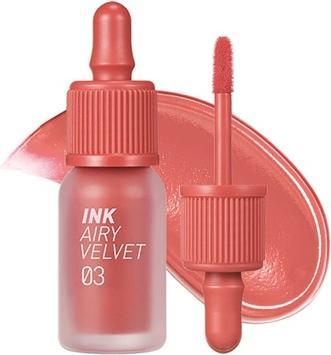 Triton Peripera Ink Airy Velvet Lip Tint Liquid Lip 0.14 fl oz 003 Cartoon Coral (003 Cartoon Coral)