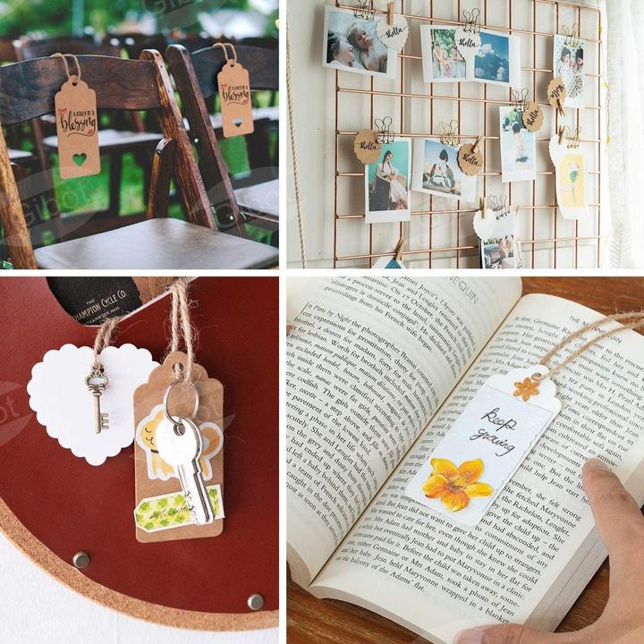 Produktbild I Am Creative Geschenk Anhänger Bastel Etiketten (Geschenkverzierung, 200 x)