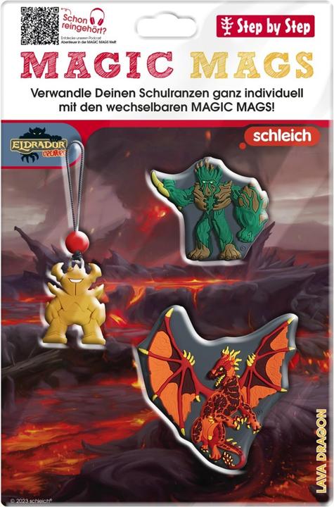 Immagine prodotto Step by Step Set di accessori per zaini scolastici Magic Mags Limited Edition by SCHLEICH