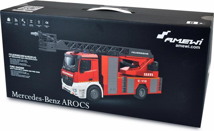 Actual product image Amewi Mercedes-Benz Fire Brigade Electric Brushed Emergency Vehicle 4WD 1:18 RTR (RTR Ready-to-Run)