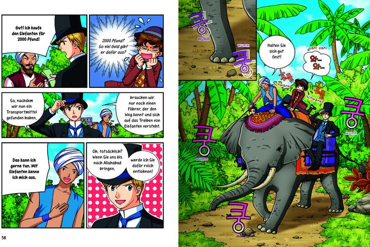 Actual product image MANHWA – Klassiker für Kids – In 80 Tagen um die Welt (German, Suk-IlEo, 2025)