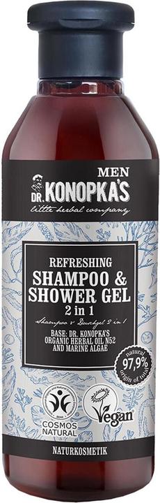 Actual product image Dr. Konopka's Dr.Konopkas 2-In-1 Shampoo And Shower Gel Refreshing 280ml (280 ml, Liquid shampoo)