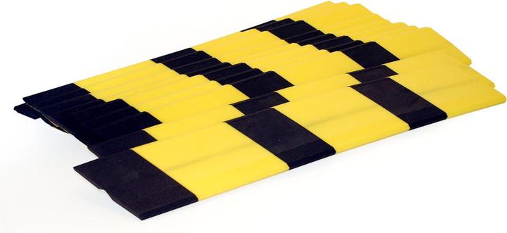 Immagine prodotto Brady Paraspigoli - angolo (a), nero e giallo, 680 x 110 x 14 mm, autoadesivo (10 pezzi per confezione)