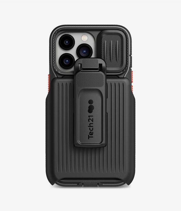 Productafbeelding tech21 Evo Max w/Holster, hoes, Apple, iPhone 13 Pro, 15,5 cm (6,1 inch), Zwart (Apple iPhone 13 Pro)