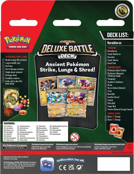 Immagine prodotto Pokémon Koraidon ex Deluxe Battle Deck EN (Inglese, Ponte)
