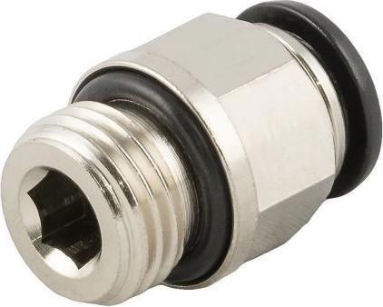 Actual product image Rs Pro Straight Male Metric 6- M5 (Pipe fitting)