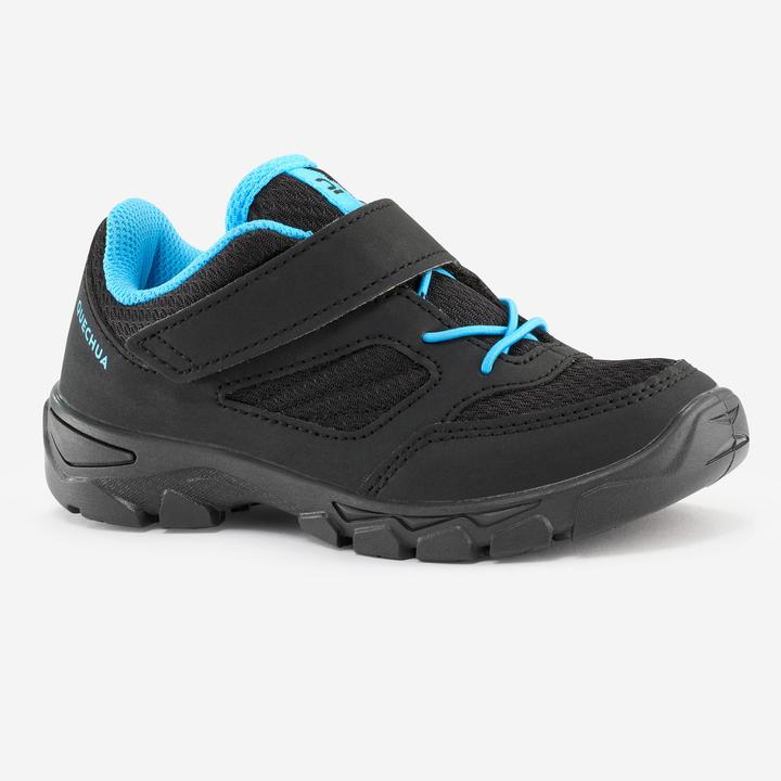 Quechua Hiking shoes kids size 24-34 velcro fastening - NH100 black
