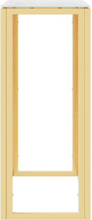 Actual product image VidaXL Konsolentisch Golden 70x30x70 cm Edelstahl und Glas (70 x 30 x 70 cm)