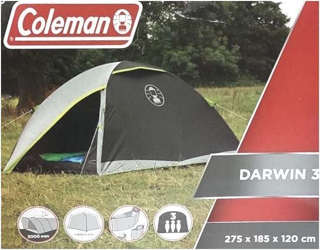 Actual product image Coleman Darwin 3 (Dome tent, 3.40 kg, 3 persons)