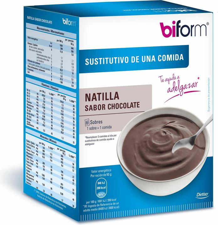 Image du produit Biform Natillas Choco 6 Sobres