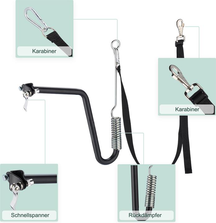 Actual product image Relaxdays Dog bike leash (Dog, Pushbike)